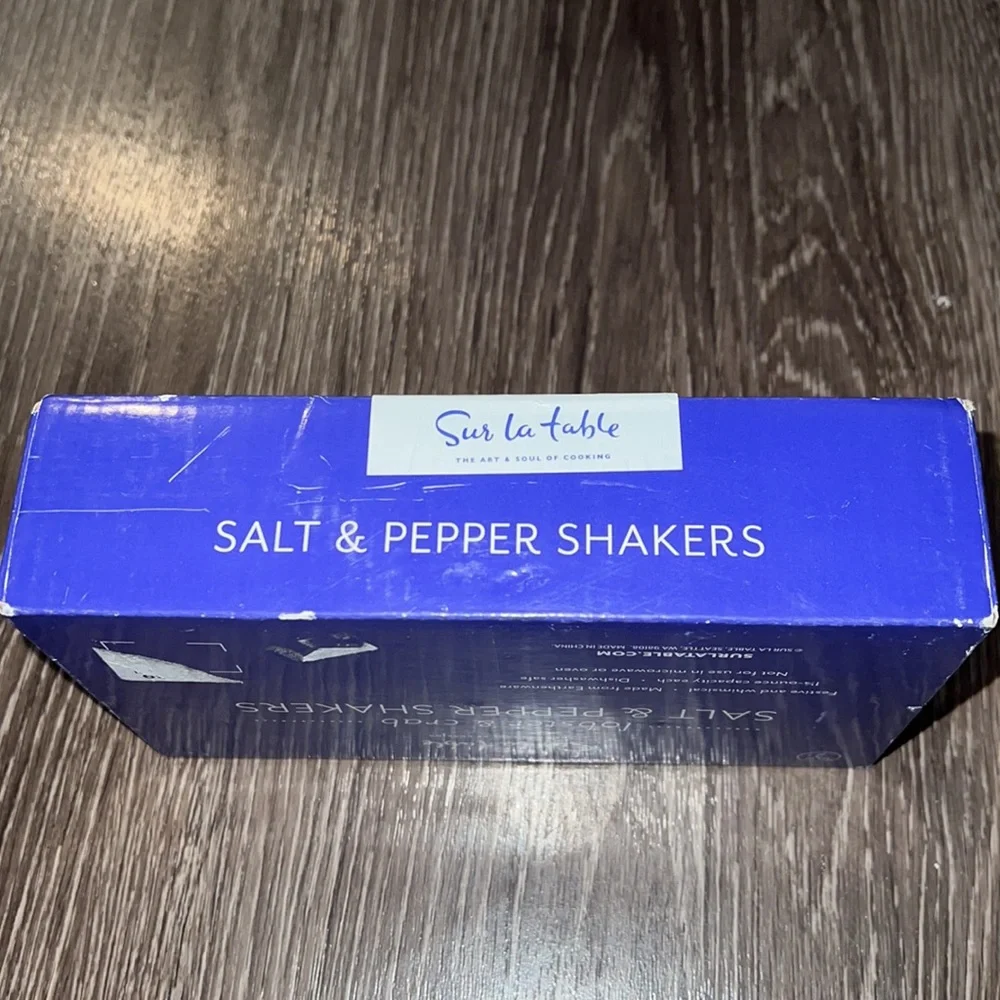 Sur la Table Crab & Lobster Salt & Pepper Shakers -NIP